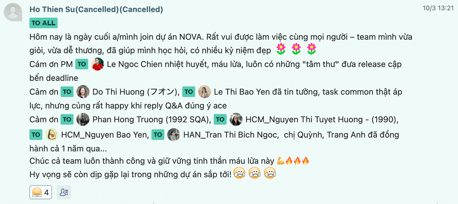 Original message from Su