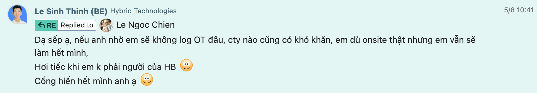 Original message from Thinh